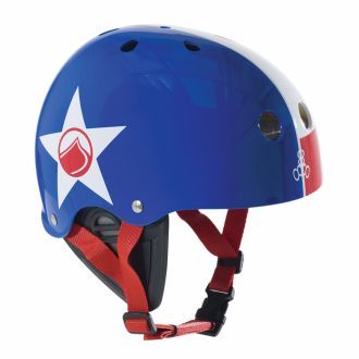 Helmet Männlichen Wassersport LIQUID FORCE Fooshee Blau/Rot/Weiß