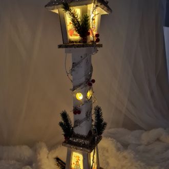 Latarenka lampion LED 60 cm Święta Boże Narodzenie